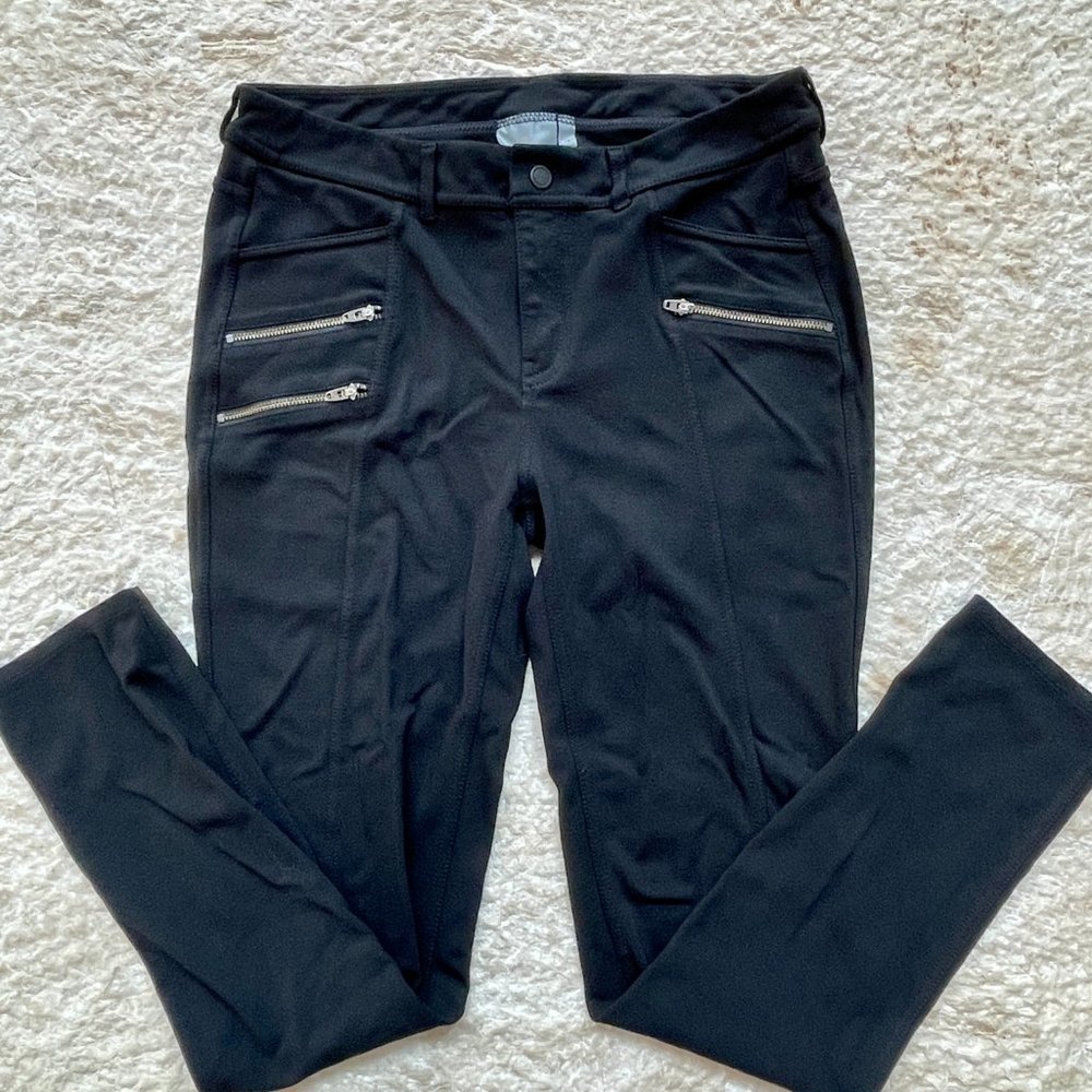 Athleta Moto Ponte Zip Leggings, Size 10 (#923) - Picture 2 of 12